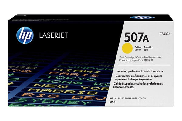 HP 507A CE402A 6k Yellow do HP LaserJet Enterprise 500 Color M551 M575 M570 Toner Oryginalny