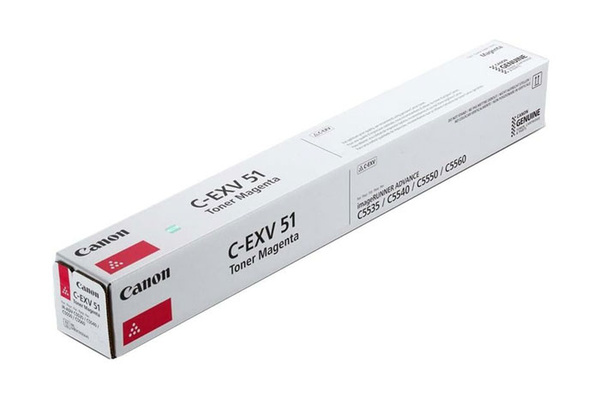 Canon C-EXV51M, CEXV51M, 0483C002 60k Magenta do Canon ADV iR-C5535, iR-C5540, iR-C5550, iR-C5560 Toner Oryginalny