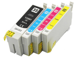Zestaw tuszy T3591–T3594 CMYK do drukarek Epson WorkForce WF-4720 / WF-4730 / WF-4740 – zamiennik DDPrint – komplet 4 kolory
