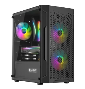 Nowy gamingowy Logic Aramis czarny ARGB MINI AMD Ryzen 5 4500 3,6 GHz / 16 GB / 480 SSD / Win 11 + Nvidia RTX 5050 [8 GB]
