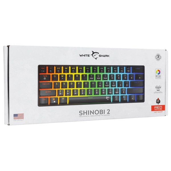 Klawiatura mechaniczna WhiteShark Shinobi-2 GK-004111