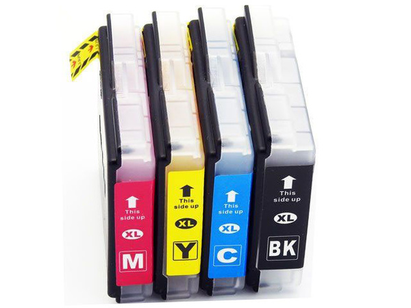 Zestaw tuszy LC1000 CMYK do drukarek Brother DCP / MFC – zamiennik DDPrint – wysoka wydajność