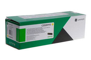 Lexmark C332HY0 2,5k Yellow do Lexmark C3326dw MC3326adwe, MC3326i Toner Oryginalny
