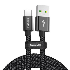 Baseus kabel Double Fast USB - USB-C 1,0 m 5A czarny
