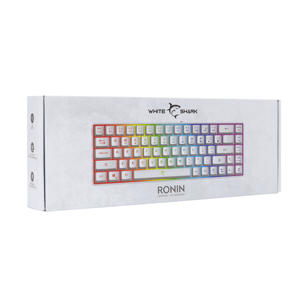 Klawiatura przewodowa WhiteShark GK-2201 Ronin biała US
