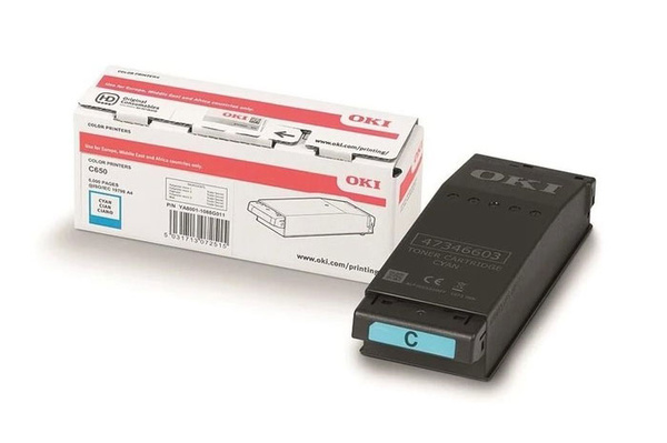 OKI 09006127 6k Cyan do OKI C650 Toner Oryginalny
