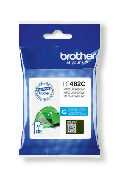 Brother LC-462C, LC462C 0,55k Cyan do Brother MFC-J2340DW MFC-J3540DW MFC-J3940DW Tusz Oryginalny