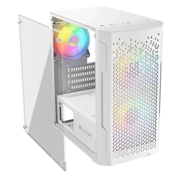Nowy gamingowy Logic Aramis biały ARGB MINI AMD Ryzen 5 9500F / 16 GB / 2 TB SSD / Win 11 + Nvidia RTX 5060 Ti [16 GB]