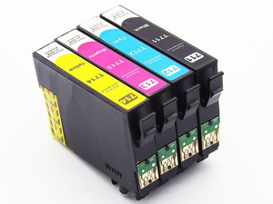 Zestaw tuszy T0711–T0714 CMYK do drukarek Epson Stylus SX115 / SX215 / DX4450 – zamiennik DDPrint – komplet 4 kolory