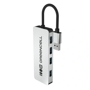 Hub USB Green Cell Basic 4w1 | 4x USB 3.0 | Aluminiowy