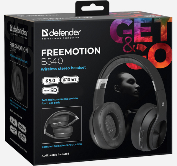Słuchawki bezprzewodowe Defender Freemotion B540 z mikrofonem