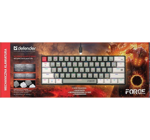 OUTLET Klawiatura bezprzewodowa mechaniczna Defender Forge GK-345