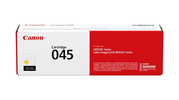 Canon CRG045Y, CRG-045Y (1239C002) 1,3k Yellow do Canon MF632Cdw MF634Cdw LBP612Cdw MF631Cn MF633Cdw MF635Cx LBP611Cn Toner Oryginalny