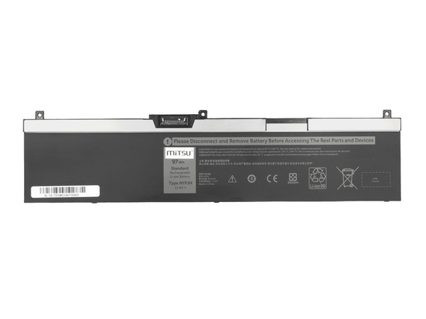 Nowa bateria Mitsu BC/DE-7530 NYFJH zamiennik do laptopa Dell Precision 7530, 7540, 7730