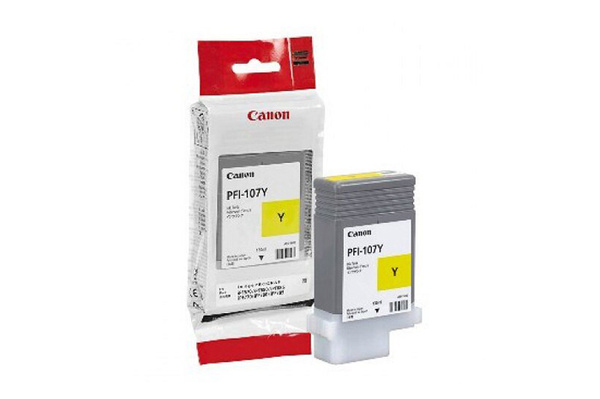 Canon PFI-107Y (6708B001) 130ml Yellow do Canon iPF 670, 680, 685, 770, 780, 785 Tusz Oryginalny