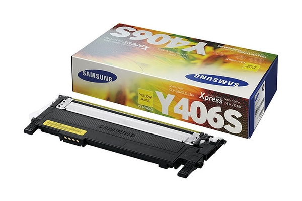 Samsung CLT-Y406S, CLTY406S, SU462A 1k Yellow do Samsung CLP360, CLP360N, CLP360ND, CLP365, CLP365W, CLX3300, CLX3305, CLX3305FN, CLX3305FW, CLX3305W Toner Oryginalny