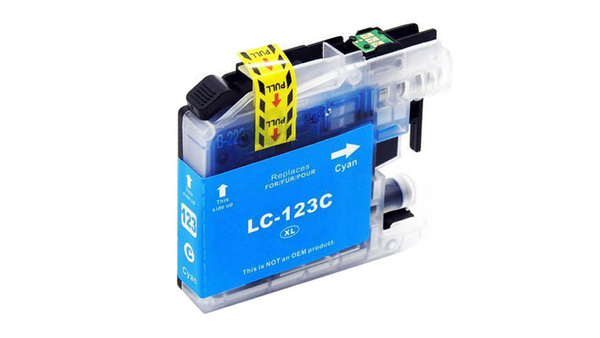 Tusz LC123C Cyan do drukarek Brother DCP-J132W / DCP-J152W – zamiennik DDPrint – 10 ml
