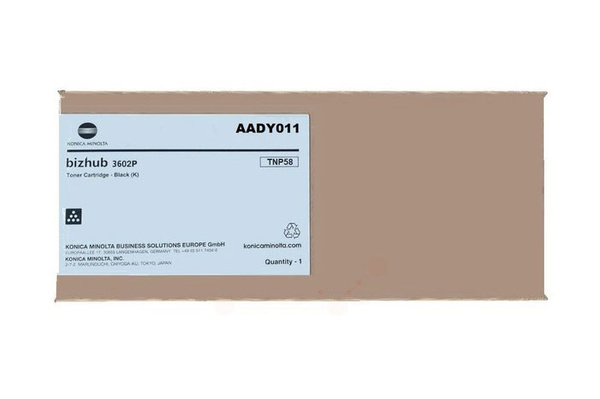Minolta TNP58, TNP-58, AADY011 15k Black do Konica Minolta Bizhub 3602P Toner Oryginalny