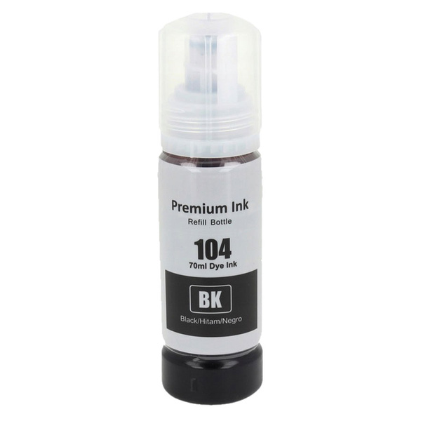 Tusz 104 Black do drukarek Epson EcoTank ET-2710 / ET-2820 – zamiennik DDPrint – 70 ml