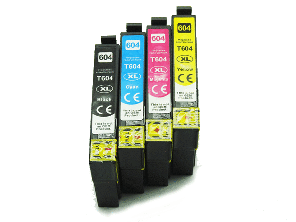 Tusz T604XL CMYK do drukarek Epson WF-2910 / WF-2930 / XP-3200 – zamiennik DDPrint – zestaw 4 kolory