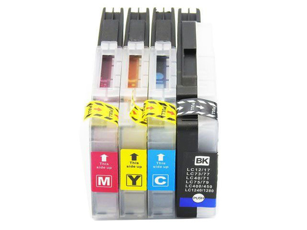 Zestaw tuszy LC1280XL CMYK do drukarek Brother MFC-J6510DW / J6710DW / J6910DW – zamiennik DDPrint – komplet 4 kolory