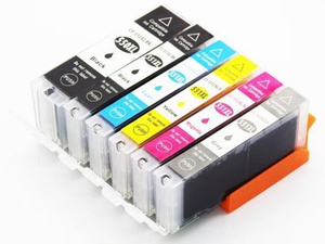 Zestaw tuszy PGI-550 + CLI-551 CMYK + Grey do drukarek Canon PIXMA MG – zamiennik DDPrint – wysoka wydajność