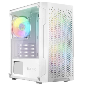 Nowy gamingowy Logic Aramis biały ARGB MINI AMD Ryzen 5 5600T 3,5 GHz / 32 GB / 960 SSD / Win 11 + Nvidia RTX 4060 [8 GB]