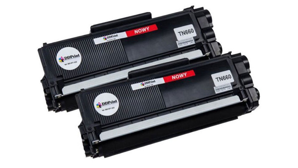 Zestaw 2× toner TN-2320 Black do drukarek Brother HL-L2300 / DCP-L2520 / MFC-L2700 – zamiennik DDPrint – 2600 stron
