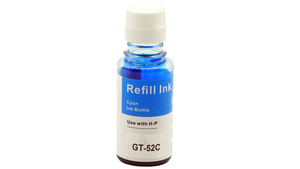 Tusz GT52 Cyan do drukarek HP DeskJet GT5810 / Ink Tank 315 – zamiennik DDPrint – 70 ml