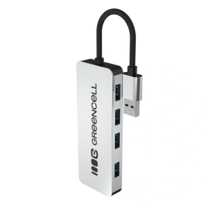 Hub USB Green Cell Basic 4w1 | 4x USB 3.0 | Aluminiowy