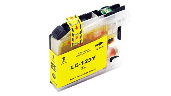 Tusz LC123Y Yellow do drukarek Brother DCP-J132W / DCP-J152W – zamiennik DDPrint – 10 ml
