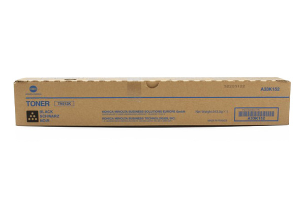 Minolta TN512K, TN-512K, A33K152 29k Black do Konica Minolta Bizhub C454, C554 Toner Oryginalny