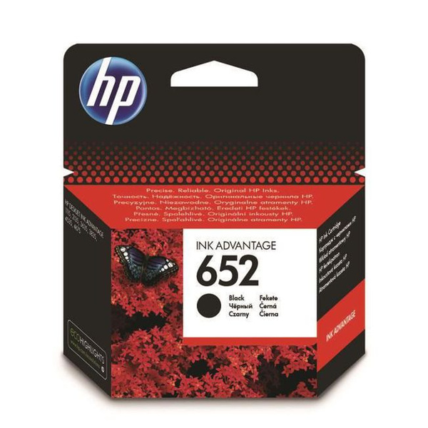 HP 652 (F6V25AE) 0,36k Black do HP DeskJet 1115 2315 2135 3635 3785 3790 3835 4530 4535 Tusz Oryginalny