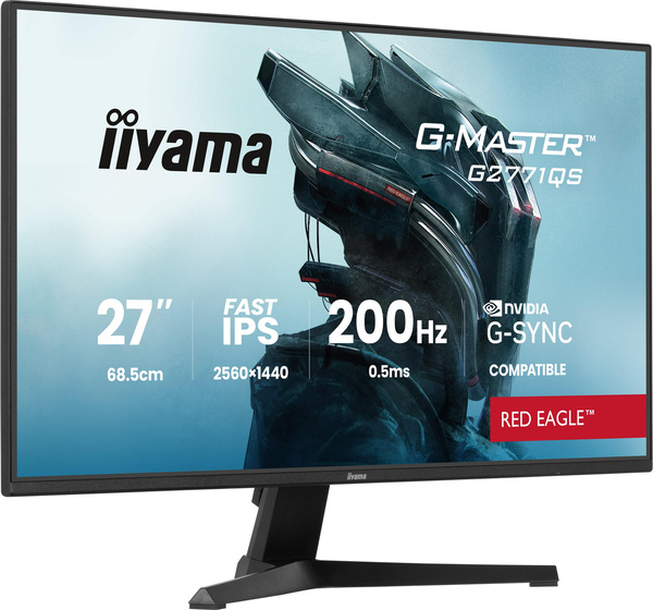 Monitor Iiyama G-Master G2771QS-B1 27" QHD 200Hz 0,5ms IPS G-SYNC