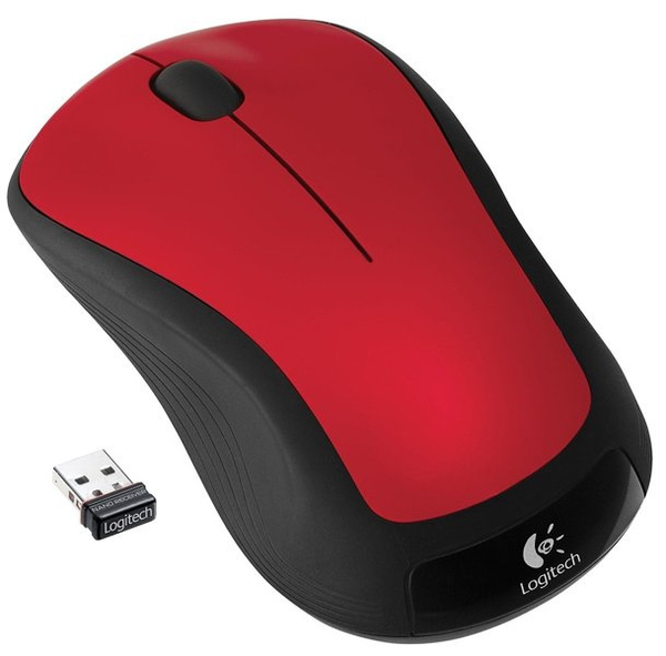 Mysz optyczna bezprzewodowa Logitech M310, poleasingowa, czerwona