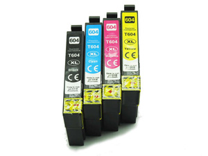 Tusz T604XL CMYK do drukarek Epson WF-2910 / WF-2930 / XP-3200 – zamiennik DDPrint – zestaw 4 kolory