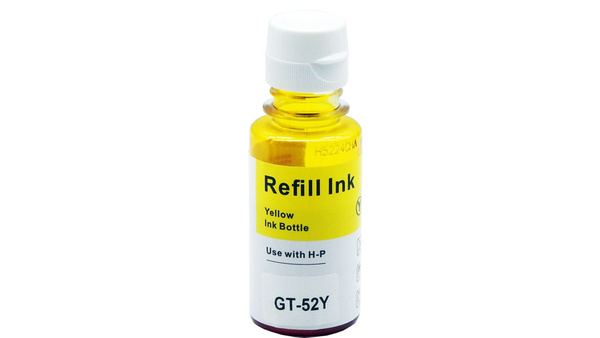 Tusz GT52 Yellow do drukarek HP DeskJet GT5810 / Ink Tank 315 – zamiennik DDPrint – 70 ml