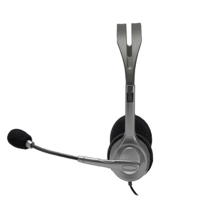 Słuchawki nauszne przewodowe Logitech H110 z mikrofonem
