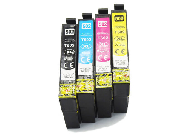 Tusz T502XL CMYK do drukarek Epson XP-5100 / XP-5150 / WF-2860 – zamiennik DDPrint – komplet 4 kolory