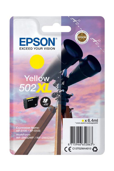 Epson 502XL (T02W4, C13T02W44010) 0,47k Yellow do EPSON EXPRESSION XP-5100 XP-5150 XP-5155 Tusz Oryginalny