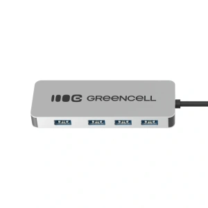 Hub USB Green Cell Basic 4w1 | 4x USB 3.0 | Aluminiowy
