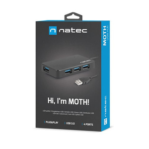 HUB USB Natec Moth 4 x USB 3.0