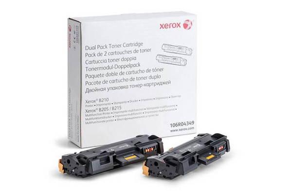 Xerox 106R04349) (DWUPAK) 2x3k Black do Xerox B205 B210 B215 Toner Oryginalny