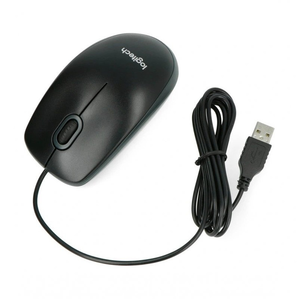 Mysz optyczna przewodowa Logitech B100 (USB)