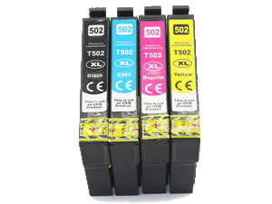 Zgodny Komplet tuszy EPSON T502 502XL CMYK do EPSON XP-5150, XP-5155, XP-5100, WF-2860