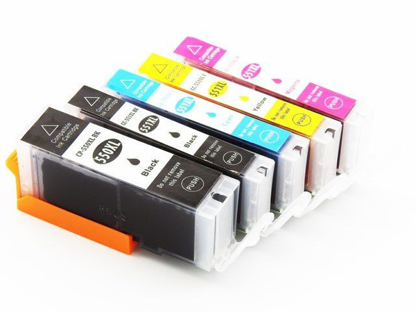 Zestaw tuszy PGI-550XL + CLI-551XL CMYK do drukarek Canon PIXMA – zamiennik – wysoka wydajność