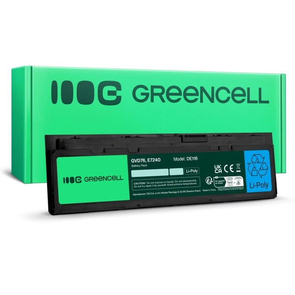 Bateria Green Cell WD52H GVD76 do Dell Latitude E7240 E7250