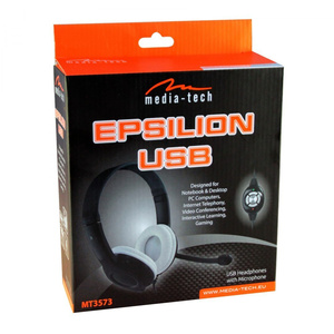 Słuchawki z mikrofonem Media-Tech EPSILION MT3573