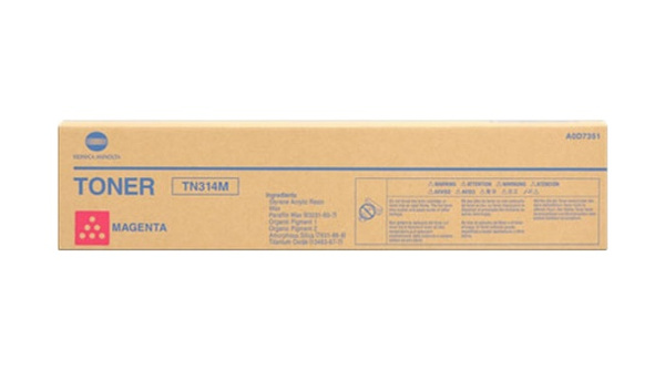 Oryginalny Toner Magenta Konica Minolta Bizhub C353 (TN314M, TN-314M, A0D7351)