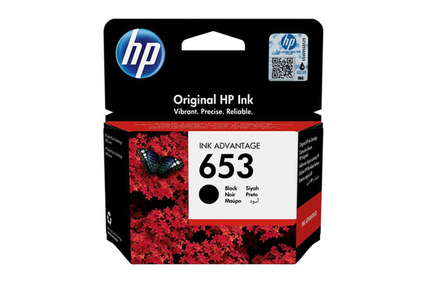 HP 653 (3YM75AE) 0,36k Black Tusz Oryginalny